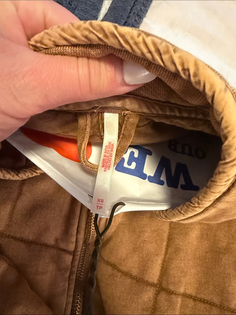 Free People Quilted Tan Brown Jacket - Picture 6 of 6